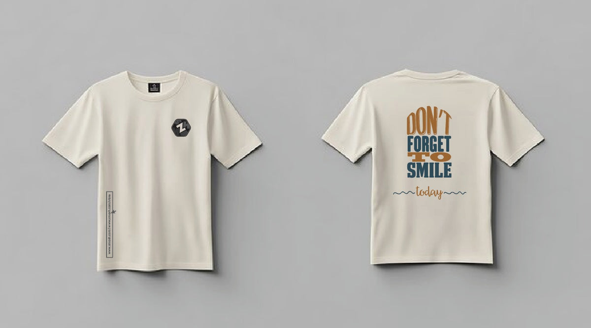 Don't Forget to Smile Oversized Unisex Graphic T-Shirt