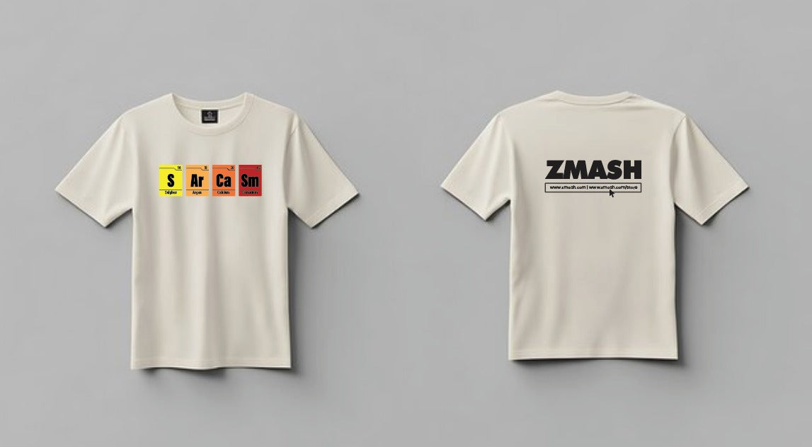 Sarcasm Elements Oversized Unisex Graphic T-Shirt