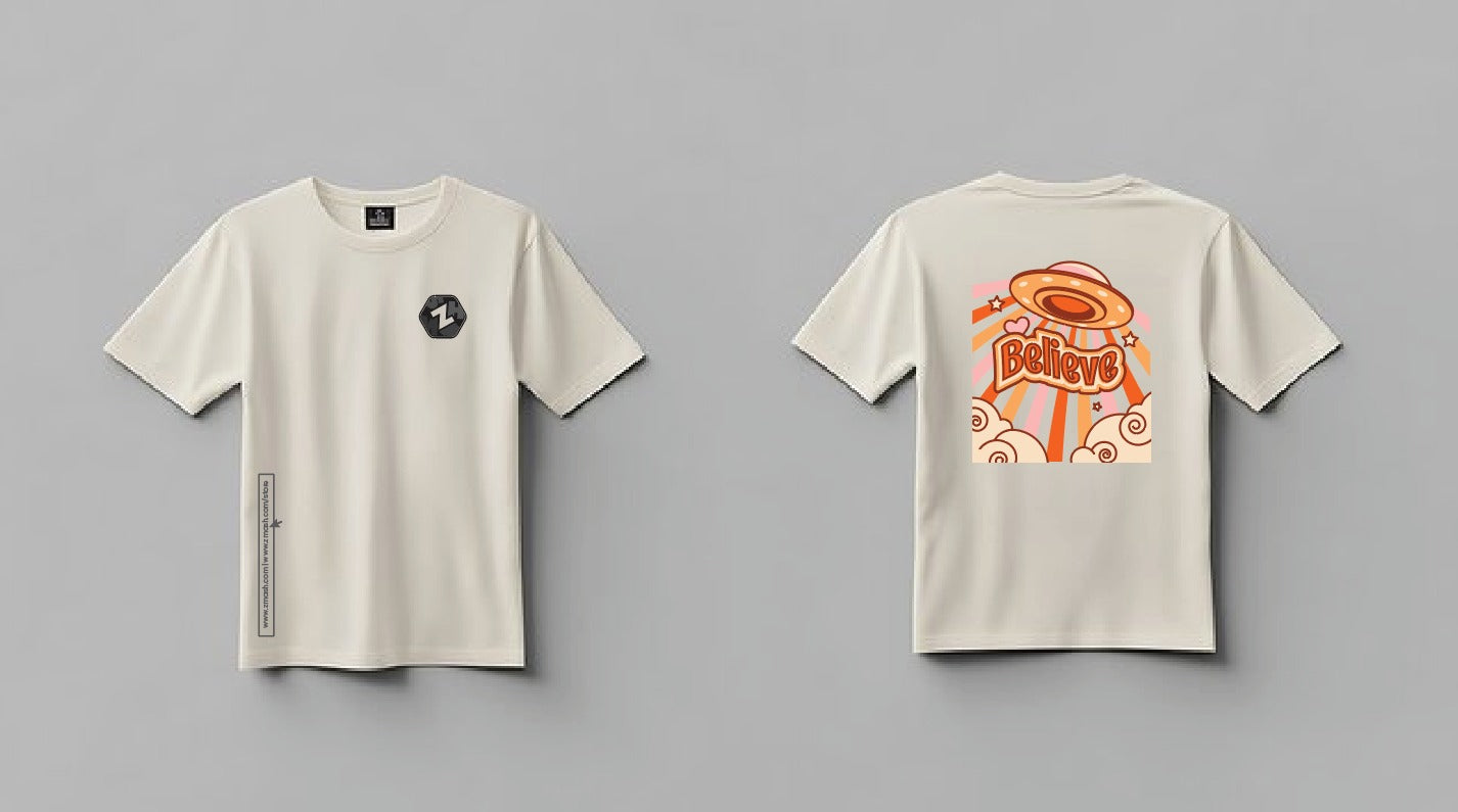 Believe Oversized Unisex Graphic T-Shirt