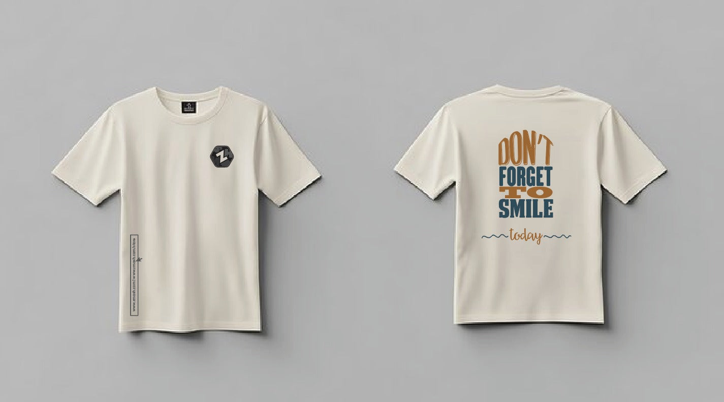 Don't Forget to Smile Oversized Unisex Graphic T-Shirt