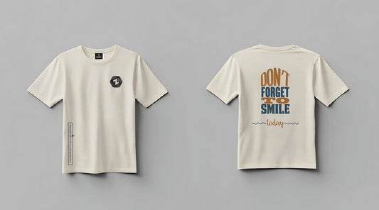 Don't Forget to Smile Oversized Unisex Graphic T-Shirt